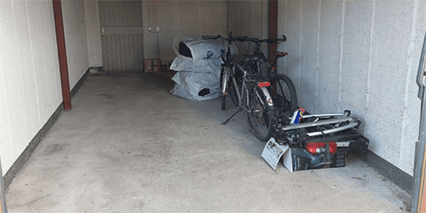 Garage aufgeräumt
